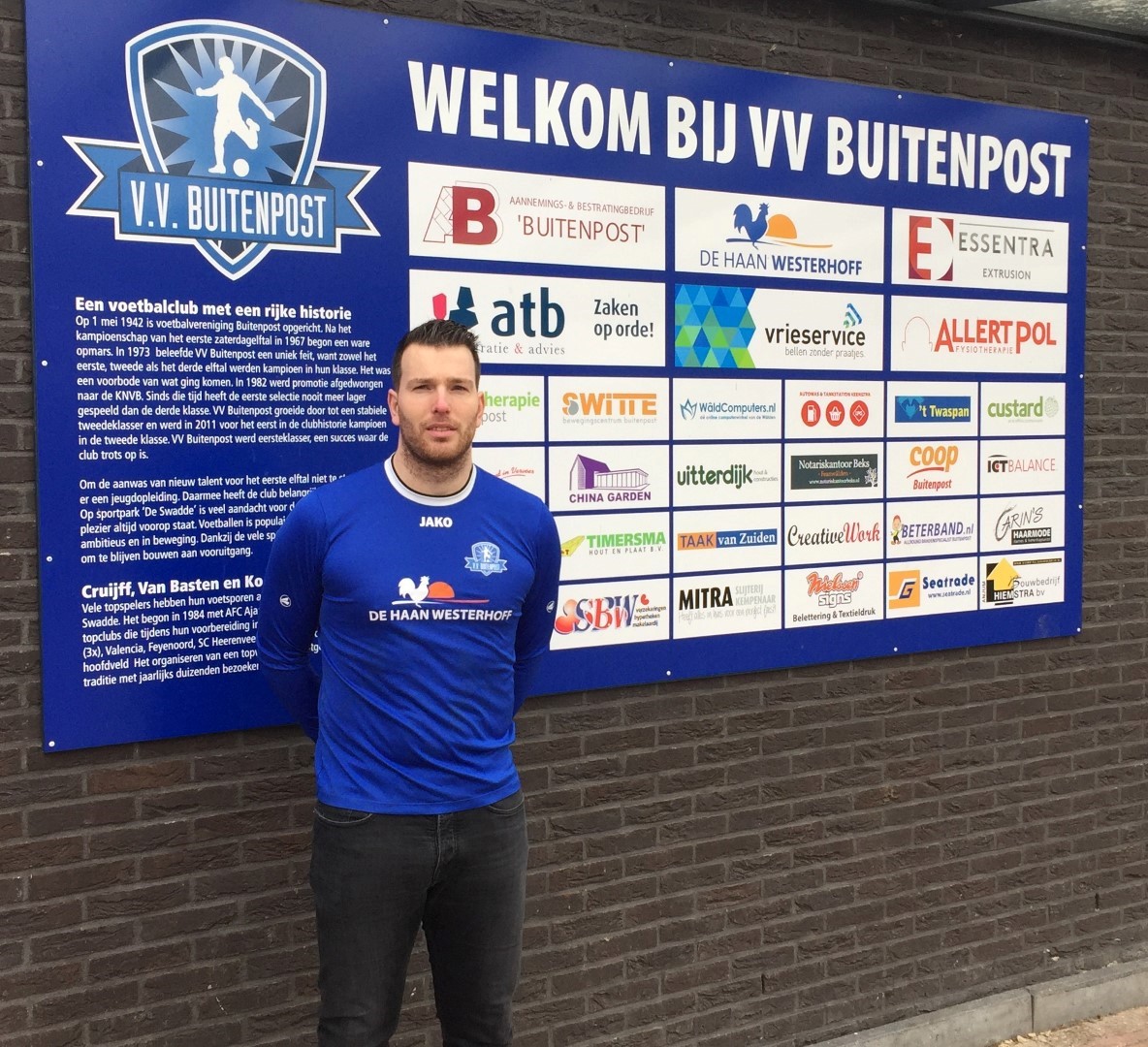 Robin Huisman de Jong nieuwe speler van VV Buitenpost (Large) (Large)