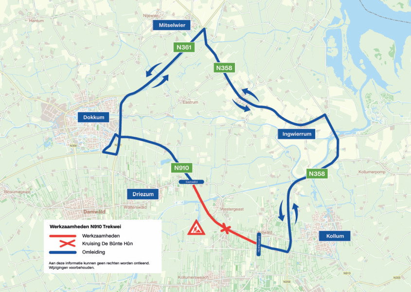 Werkzaamheden N910 Trekwei Werkzaamheden N910 Trekwei