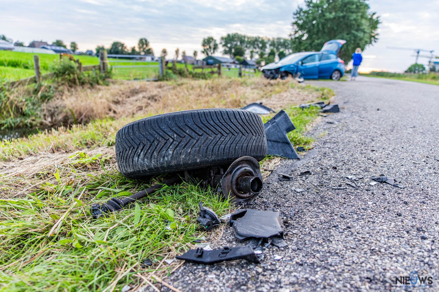 Twee voertuigen in botsing bij Stroobos
